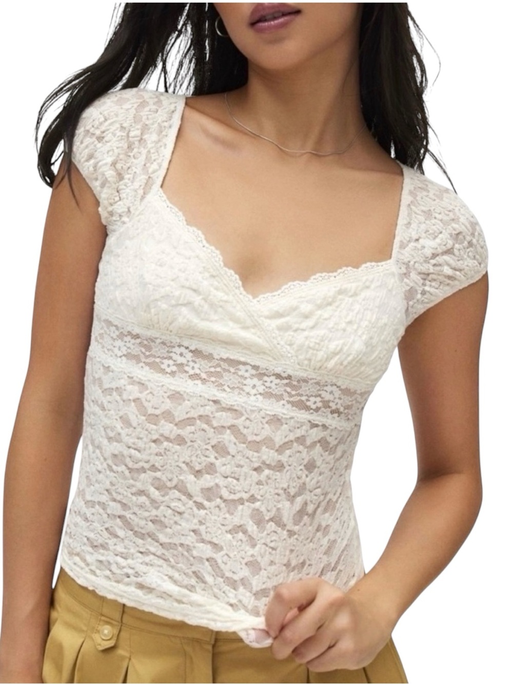 Urban Outfitters Clementine Femme Lace Top